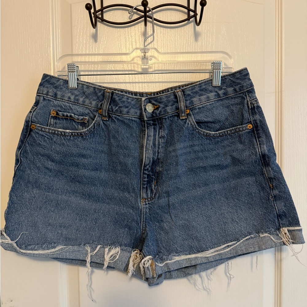Garage Blue Denim Cutoff Shorts